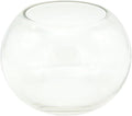 WGV Bowl Glass Vase, Diameter 5.1", Height 3.75", Open Width 3", (Multiple Sizes Choices) Clear Bubble Planter Terrarium Fish Bowl for Wedding Event Home Decor, 1 Piece (VBW0005)