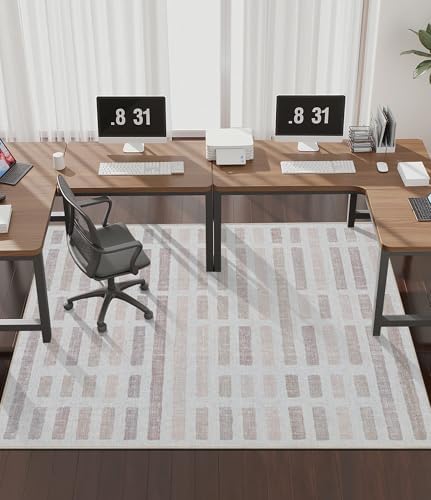 chakme Office Chair Mat for Hardwood Floor, 72"x48" Easy Glide Computer Desk Mat Protector for Rolling Chair Under Desk Rug Nonslip Backing, Machine Wash, (Plaid)