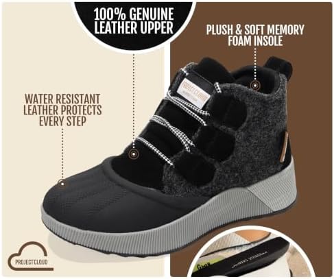 Project Cloud Waterproof Snow Boots for Women Fall Shoes for Women 2026