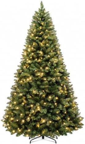 Hykolity 6ft Prelit Artificial Christmas Tree with 230 Warm White LEDs