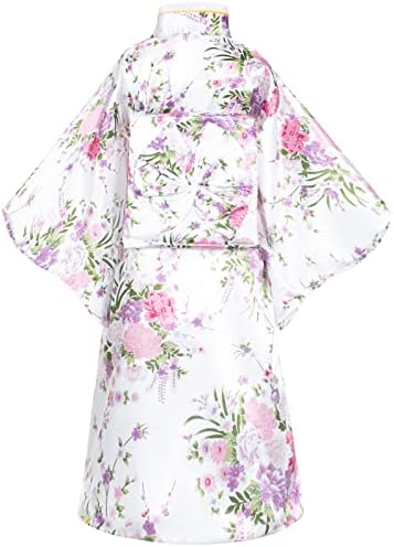 Japanese Traditional Dress Kimono Robe for Kids Girls Costume