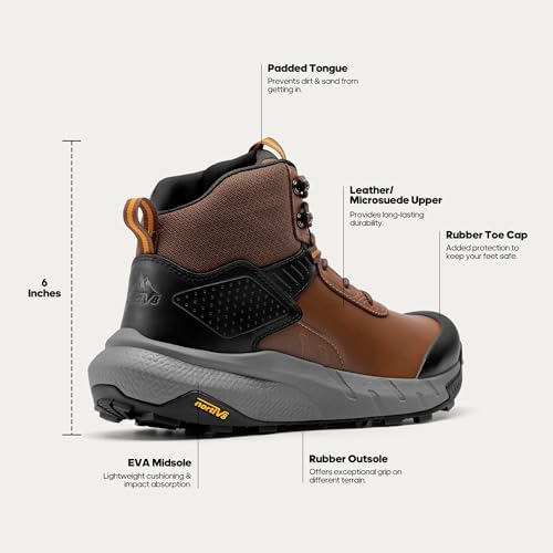NORTIV 8 Men's Waterproof Military Tactical Work Boots