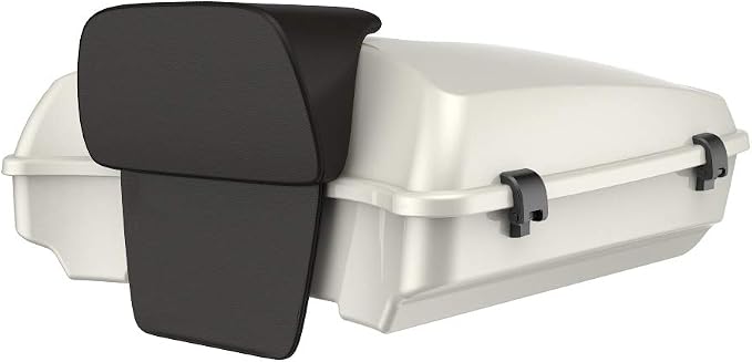 Advanblack Road Glide Tour Trunk Pack Bonneville Salt Pearl Razor Tour Trunk Pack Backrest Pad for '97-'25 Harley Touring Road King Street Glide Electra Glide CVO models