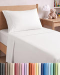 Twin Size 3 Piece Sheet Set - Breathable & Cooling Sheets - Antique White
