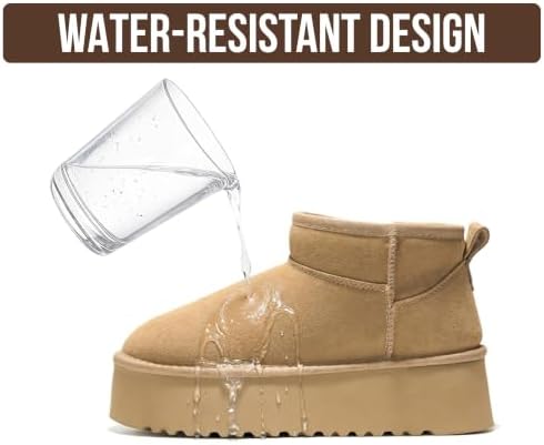 Project Cloud 100% Genuine Leather Ankle Boots for Women Platform Boots