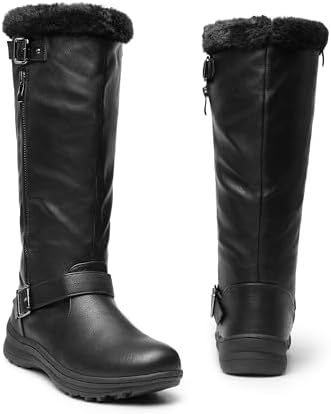 DREAM PAIRS Women's Knee High Boots Winter Warm Boots