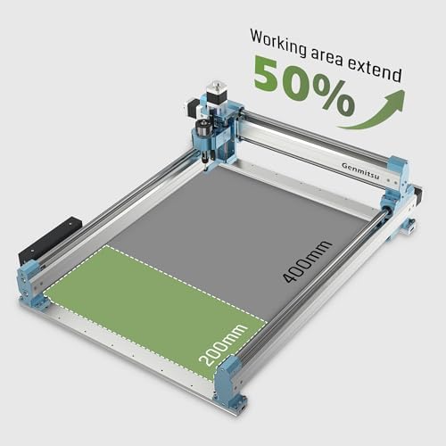 Genmitsu 4040-PRO Y-Axis Extension Kit, 4040 Upgrade to 4060, CNC Accessories for 4040-PRO / 4040-PRO MAX CNC Router Machine, Extended Working Area 400 x 600mm (15.75’’X23.62’’)
