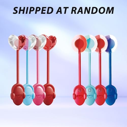 Amos TastySounds Audio Music Lollipops - Singing Lollipop Candy Suckers Party Favors - 5-Pack w/ 2x Strawberry! 3x Blueberry