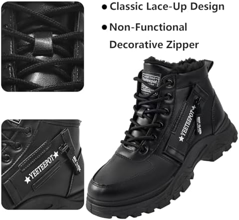 Womens Snow Boots Warm Winter Shoes Lace Up Ankle Booties