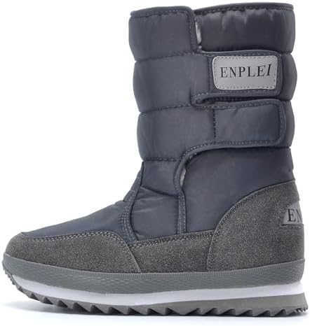 DADAWEN Women's Waterproof Frosty Snow Boot
