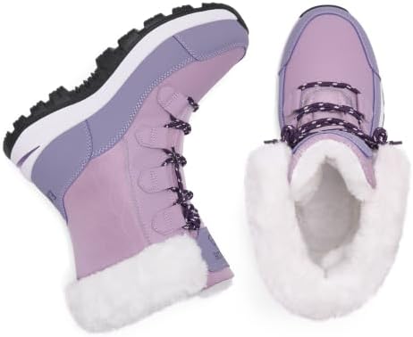 EARLDE Women's Snow Boots Waterproof Mid-Calf Winter Boots