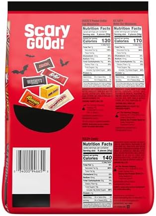 Hershey's Assorted Chocolate Halloween Candy Bulk Variety Pack, 35.93 oz