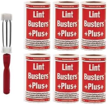 Pepin 1 Metal Roller with 6 Lint Busters Plus 4" x 40"
