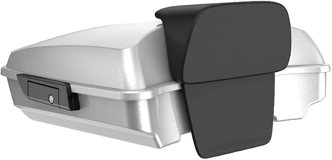 Advanblack Road Glide Tour Trunk Pack Hard Candy Shattered Flake Razor Tour Trunk Pack Backrest Pad for '97-'25 Harley Touring Road King Street Glide Electra Glide CVO models