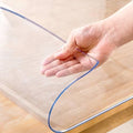 24 x 24 Inch Clear Table Cover Protector, 2mm Thick Clear Table Protector for Dining Room Table, Plastic Table Cover, Waterproof Table Pad for Kitchen, Office
