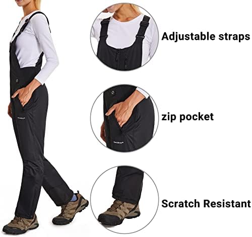 BenBoy Women's Snow Bibs Ski Waterproof Windproof Overalls