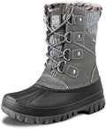 FREE SOLDIER Women's Waterproof Winter Cold Weather Snow Boots for Women Outdoor Fashion Duck Boots Comfortable Insulated