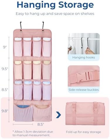 BAGSMART Hanging Compression Packing Cubes 6 Set Cruise Travel Essentials