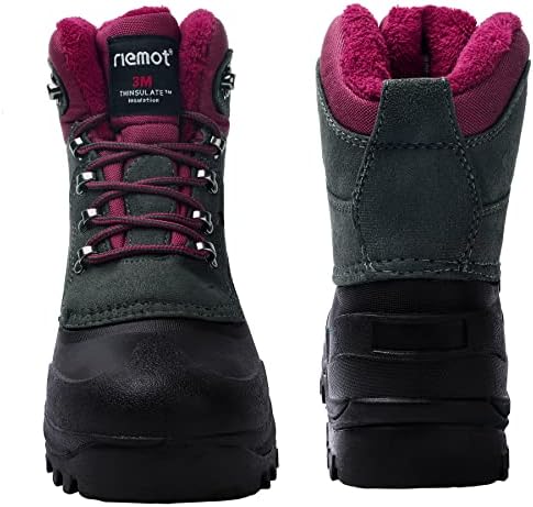 riemot Waterproof Insulated Winter Snow Boots for Men and Women