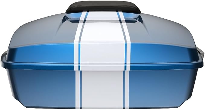 Advanblack Harley Fast Johnnie Road Glide Tour Trunk Pack Fast Johnnie Chopped Tour Trunk Pack Backrest Pad for '97-'25 Harley Touring Road King Street Glide Electra Glide CVO models