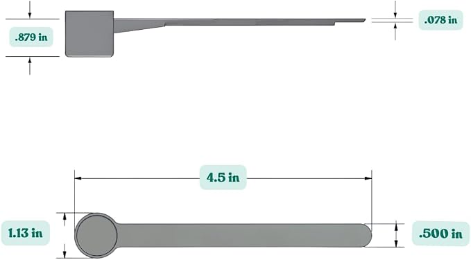 13 mL (13 CC) Long Handle Plastic Measuring Spoon for Coffee, Protein Powder, Pet Food, Spices, Grains, Dry Goods – Food-Grade BPA-Free (Pack of 1)