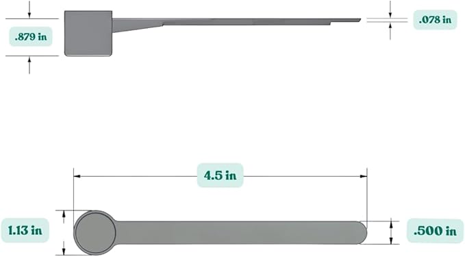 13 mL (13 CC) Long Handle Plastic Measuring Spoon for Coffee, Protein Powder, Pet Food, Spices, Grains, Dry Goods – Food-Grade BPA-Free (Pack of 10)