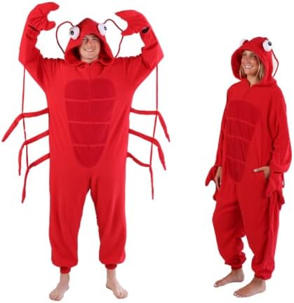 Funziez! Slim Fit Adult Onesie - Animal Costume - Plush Unisex Halloween One Piece Cosplay Suit for Women and Men