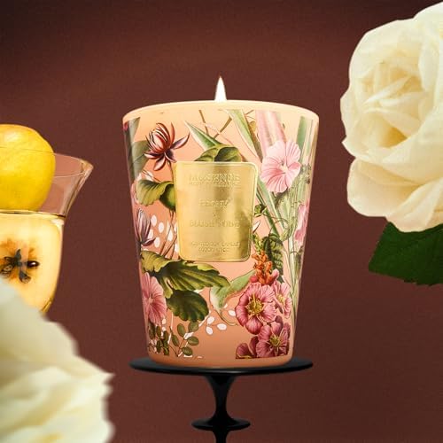 M&SENSE Peony Blush Suede Soy Candle, 14.1oz, Romantic Gift for Women