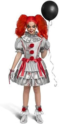 Spooktacular Creations Girls Clown Costume, Evil Clown Dress, Halloween Scary Jester Costume for Girls Halloween