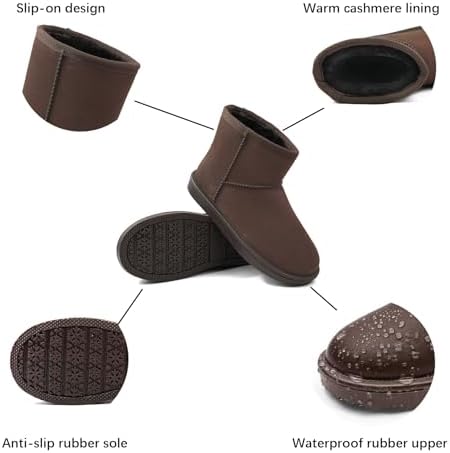 DKSUKO Women's Classic Waterproof Snow Boots Winter Boots