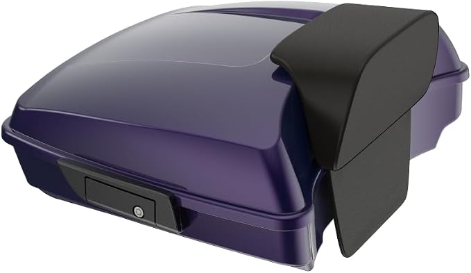 Advanblack 2025 RG Tour Trunk Pack Mystic Shift Razor Tour Trunk Pack Backrest Pad for '97-'25 Harley Touring Road King Street Glide Electra Glide CVO models
