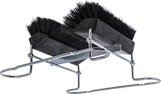 SPARTA Boot and Shoe Cleaning Brush 16.5" x 14.75" x 7", 6 lbs with Scraper for Heavy-Duty Dirt and Mud Remover at Homes, Farms, and Worksites, Polypropylene (Pp), Black