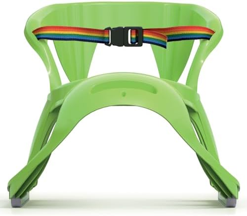 Snow Sled for Kids - SnowCruise Sledge - Toboggan with Pull Rope, Backrest and Safety Belt; Outdoor Plastic Winter Sleigh for Toddlers & Kids