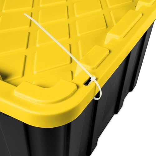17 Gallon Storage Bins with Lids, 4 Pack Heavy Duty Plastic Tote Boxes