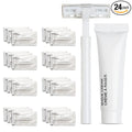 World Amenities Shave Kit (Clear Frosted Sachet) - Hotel Amenities - Includes Twin Blade Razor and Moisturizing Shave Cream