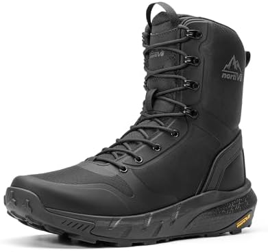 NORTIV 8 Men's Military Tactical Boot Zipper Lightweight
