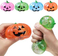 Halloween Decor Squeeze Fidget Toys Ghost Pumpkin Stress Halloween Squishy Toys Pumpkin Skeleton Shape Stress Relief(6pack)