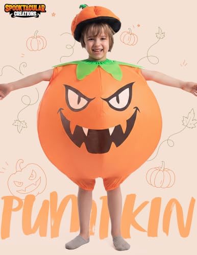 Spooktacular Creations Halloween Full Body Inflatable Pumpkin Costume Kids