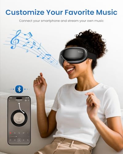 RENPHO Eyeris 1 Eye Massager with Heat, FSA Eligible HSA, Heated Eye Mask for Head Tension, Eye Strain & Screen Fatigue, Birthday Gifts for Men and Women