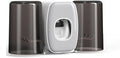 Toothbrush Rack Wall-Mounted Toothpaste Squeezer Wash Room Tooth Cup Tooth Cylinder Wash Cup Rack Bathroom Punch-Free Toothbrush Holder Bathroom Toothbrush Holder(A)