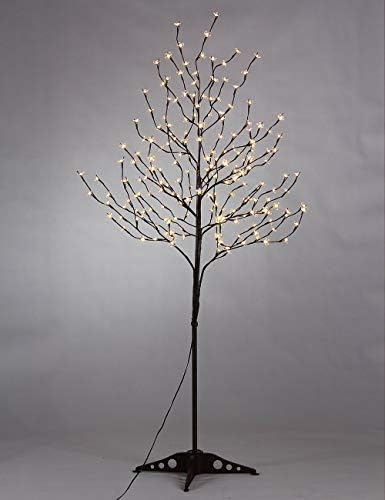 Lightshare 6.5FT 208 LED Cherry Blossom Tree, Lighted Artificial Tree for Decoration Inside and Outside, Home Patio Wedding Festival Christmas Decor