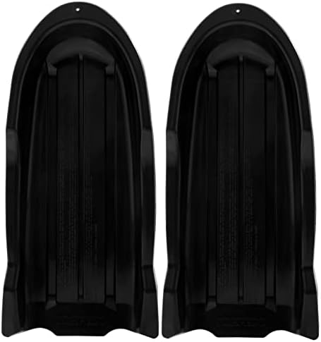 Superio Toboggan Snow Sled- 46” Plastic Slider for Kids and Adults- Heavy Duty Sled for 1 Rider with Pull Ropes for Downhill Sledding, Winter Outdoor Sports