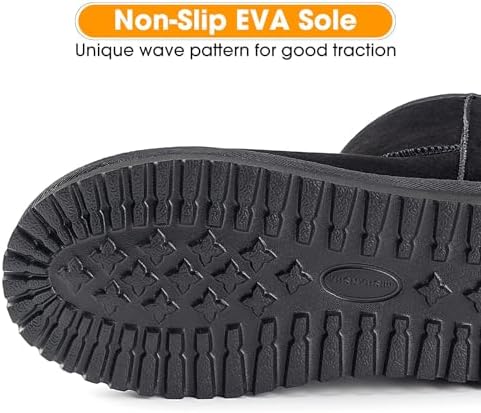 Mishansha Suede Winter Snow Boots for Women Warm Faux Fur Lined Waterproof