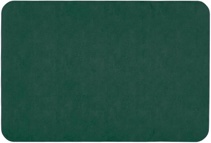 TYUU Bathroom Mat Quick Dry, Bathroom Rugs Non Slip Washable Thin Absorbent Bath Mat Fits Under Door Bathroom Floor Mat Perfect for Bath, Shower, or Sink 24"x36" Dark Green