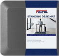 FEATOL Anti Fatigue Mat for Standing Desk & Kitchen Floor, 9/10 Extra Thick