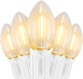 Vintage C9 Christmas Lights Outdoor, 25FT 25 LED String Lights Warm White