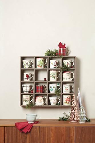 Lenox Snoopy Christmas Porcelain Mug Set for 4, 14oz