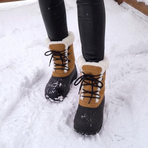 DREAM PAIRS Women's Winter Duck Snow Boots
