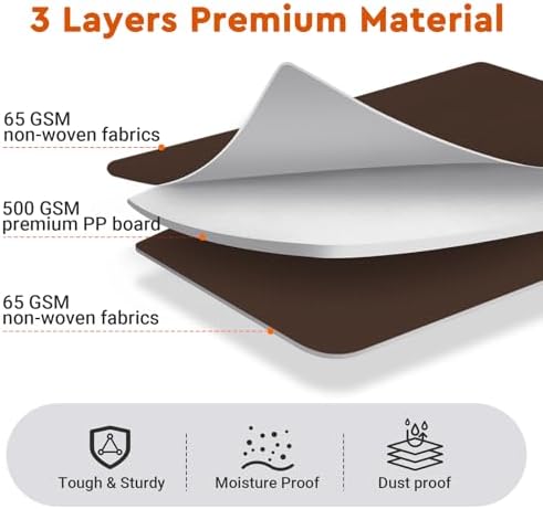 StorageTastic 4 Pack Bed Sheet Closet Organizers and Storage,Sturdy Foldable Storage Containers with Window and Label,Storage and Organization for Bedding Sheets,Duvet Covers,Blankets (Brown)