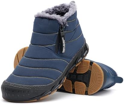 Jakcuz Women Snow Boots Water-resistant Side Zipper